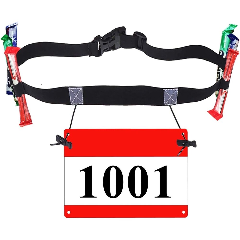 Triathlon Race Belt Bib Number Holder Adjustable Running Marathon Race Belt